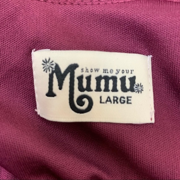 Show Me Your Mumu Bridesmaid Caitlin Ruffle Maxi Dress Size L - Picture 7 of 10